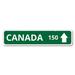 Lizton Sign Shop, Inc Location Directional Arrow Custom Aluminum Sign Metal in Gray/Green | 6 H x 24 W x 0.063 D in | Wayfair 1737-A624