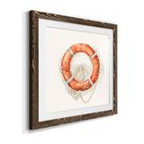 Wexford Home Nautical Safety I - Picture Frame Painting Print on Canvas Canvas, Solid Wood in Black/Blue/Green | 20 H x 20 W x 1.5 D in | Wayfair