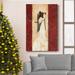 The Holiday Aisle® Red Angel II Premium Gallery Wrapped Canvas - Ready To Hang Red Angel II Canvas, in Green/Red/White | Wayfair