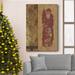 The Holiday Aisle® Vinatage Santa II Premium Gallery Wrapped Canvas - Ready To Hang Vinatage Santa II Metal in Green/Red/White | Wayfair