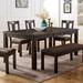 Furniture of America Sorn Walnut 78-inch Wood Expandable Dining Table