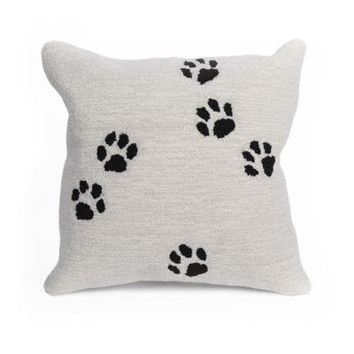 Liora Manne Frontporch Paw Prints Indoor/Outdoor Pillow