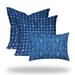 LEI Collection Indoor/Outdoor Lumbar Pillow Set, Zipper Covers w/Inserts - 20 x 20