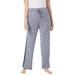 Plus Size Women's Supersoft Lounge Pant by Dreams & Co. in Evening Blue Marled (Size 14/16) Pajama Bottoms