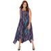 Plus Size Women's AnyWear Sleeveless Dress by Catherines in Rain Print (Size 2XWP)