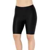 Plus Size Women's Chlorine Resistant Long Bike Short Swim Bottom by Swimsuits For All in Black (Size 24)