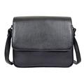 A1 FASHION GOODS Womens Leather Crossbody Bag Work Casual Organiser ASST Colours Esme (Black)