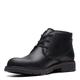 Clarks Men's Morris Peak Waterproof Chukka Boot, Black Tumbled Leather, 7 UK