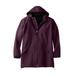 Men's Big & Tall Fleece-Lined Slicker Rain Coat by KingSize in Dark Burgundy (Size 8XL) Raincoat