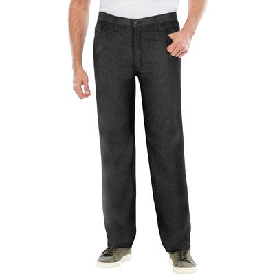 Men's Big & Tall Liberty Blues™ Lightweight Comfort Side-Elastic 5-Pocket Jeans by Liberty Blues in Black Denim (Size 64 38)