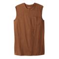 Men's Big & Tall Boulder Creek® Heavyweight Pocket Muscle Tee by Boulder Creek in Heather Boulder Brown (Size 8XL) Shirt
