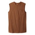 Men's Big & Tall Boulder Creek® Heavyweight Pocket Muscle Tee by Boulder Creek in Heather Boulder Brown (Size 9XL) Shirt