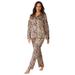 Plus Size Women's The Luxe Satin Pajama Set by Amoureuse in Leopard (Size 22/24) Pajamas