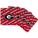 Georgia Bulldogs Four-Pack Square Repeat Coaster Set