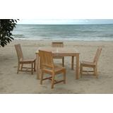 Windsor Rialto Side Chair 5-Piece Dining Table Set - Anderson Teak Set-106B