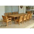 Bahama Sahara 11-Piece 10' Rectangular Dining Set - Anderson Teak Set-89