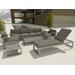 Lucca Sun Lounger 7-Piece Set - Anderson Teak Set-5004