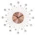 Copper Metal Glam Wall Clock by Quinn Living in Copper
