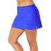 Plus Size Women's Side Slit Swim Skirt by Swimsuits For All in Electric Iris (Size 20)