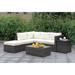 Tiba Contemporary Brown Wicker 7-Piece Patio Set by Furniture of America