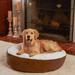 Happy Hounds Scout Deluxe Latte Round Dog Bed