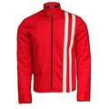 Mens Elvis Presley Speedway Steve Grayson White Stripes Red Cotton Jacket 3XL