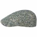 Stetson Donegal Ivy Flat Cap Men - Made in The EU Winter hat Wool with Peak, Lining Autumn-Winter - 58 cm Green