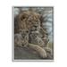 Stupell Industries 33_King Lion Baby Cubs Wild Safari Animal Family Stretched Canvas Wall Art By Collin Bogle in Brown | Wayfair ai-776_gff_16x20