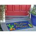 Toland Home Garden Spanish House 30 in. x 18 in. Non-Slip Door Mat in Blue/Green | Wayfair 800448