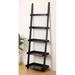 Zipcode Design™ Ricardo 70" H x 21.63" W Ladder Bookcase Wood in Black | 69.5 H x 21.63 W x 14 D in | Wayfair ZPCD1459 38274584