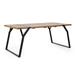 Trent Austin Design® Alvares Iron Dining Table Wood/Metal in Brown | 29.5 H x 70.75 W x 35.5 D in | Outdoor Dining | Wayfair
