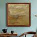 Orren Ellis Encaustic Tile In Orange I-Premium Framed Canvas - Ready To Hang Canvas, Solid Wood in Black/Blue/Green | 17 H x 17 W x 1.5 D in | Wayfair