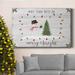 The Holiday Aisle® Merry & Bright Premium Gallery Wrapped Canvas - Ready To Hang Canvas, in Black/Blue/Green | 12 H x 8 W x 1 D in | Wayfair