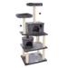 Tucker Murphy Pet™ 59" Cortney Cat Tree Manufactured Wood in Brown/Gray | 58.75 H x 20 W x 24 D in | Wayfair EA950BE0AAC24F799F8291162F0CD844