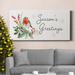 The Holiday Aisle® Winter Visitor Collection D Premium Gallery Wrapped Canvas - Ready To Hang Canvas, in White | 16 H x 8 W x 1 D in | Wayfair