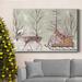 The Holiday Aisle® Christmas Time II Premium Gallery Wrapped Canvas - Ready To Hang Canvas, Solid Wood in Brown/Green | 12 H x 8 W x 1 D in | Wayfair