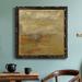 Orren Ellis Encaustic Tile In Orange I-Premium Framed Canvas - Ready To Hang Canvas, in Black/Blue/Green | 27.5 H x 27.5 W x 1.5 D in | Wayfair
