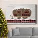The Holiday Aisle® Christmas Camper Premium Gallery Wrapped Canvas - Ready To Hang Canvas, in Black/Blue/Green | 12 H x 8 W x 1 D in | Wayfair