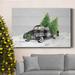 The Holiday Aisle® Home For Christmas Premium Gallery Wrapped Canvas - Ready To Hang Canvas, in Black/Blue/Green | 12 H x 8 W x 1 D in | Wayfair