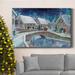 The Holiday Aisle® Warm Winter Wonderland Premium Gallery Wrapped Canvas - Ready To Hang Canvas, Solid Wood in White | 12 H x 8 W x 1 D in | Wayfair