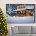 The Holiday Aisle® Christmas Wishes Premium Gallery Wrapped Canvas - Ready To Hang Canvas, Solid Wood in White | 36 H x 24 W x 1 D in | Wayfair