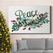 The Holiday Aisle® Cut Wreath Christmas II Premium Gallery Wrapped Canvas - Ready To Hang Canvas, Solid Wood in White | 36 H x 24 W x 1 D in | Wayfair