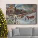 The Holiday Aisle® Christmas Train Premium Gallery Wrapped Canvas - Ready To Hang Canvas, Solid Wood in White | 36 H x 24 W x 1 D in | Wayfair