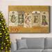 The Holiday Aisle® Cheer Tags Premium Gallery Wrapped Canvas - Ready To Hang Canvas, Solid Wood in Blue/Green/Red | 12 H x 8 W x 1 D in | Wayfair