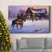 The Holiday Aisle® The Day Daddy Brought Home The Tree Premium Gallery Wrapped Canvas - Ready To Hang Canvas, in Yellow | Wayfair