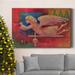 The Holiday Aisle® Angel Premium Gallery Wrapped Canvas - Ready To Hang Canvas, Solid Wood in Blue/Green/Red | 12 H x 8 W x 1 D in | Wayfair