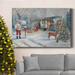 The Holiday Aisle® Santa's Hideaway Premium Gallery Wrapped Canvas - Ready To Hang Metal in White | 32 H x 48 W x 1 D in | Wayfair