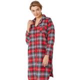 Plus Size Women's Flannel Sleep Shirt by ellos in Red Tartan Plaid (Size 18/20)