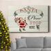 The Holiday Aisle® Santa Stop Here Premium Gallery Wrapped Canvas - Ready To Hang Canvas, Solid Wood in White | 27 H x 18 W x 1 D in | Wayfair