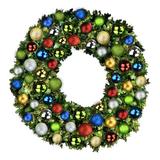 Queens of Christmas Lighted Wreath in Green/White | 8 H x 60 W x 60 D in | Wayfair GWBM-05-ROYAL-LWW